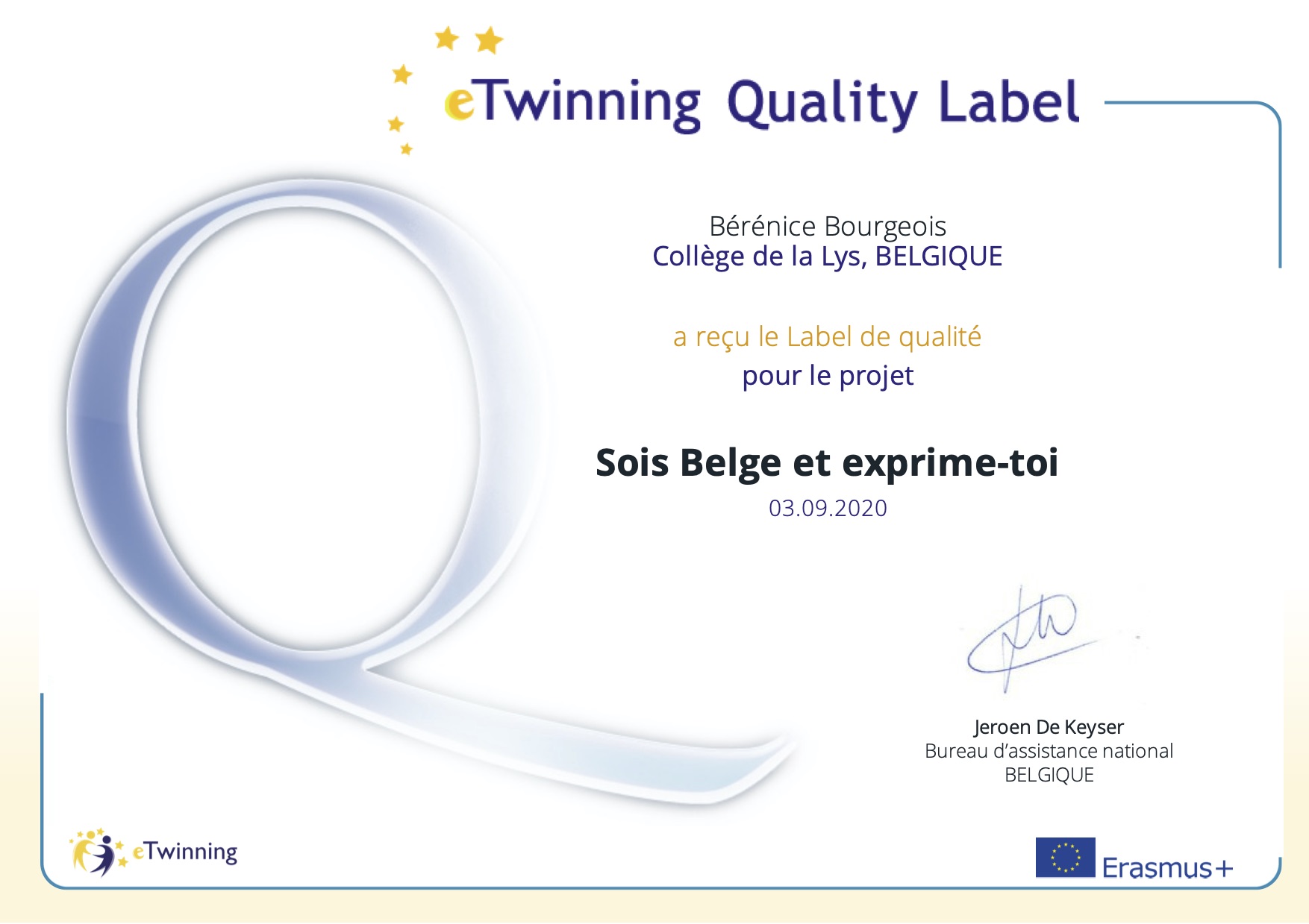 label de qualité
